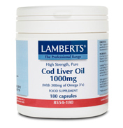 Lamberts Cod Liver Oil 1000mg 180 Capsules